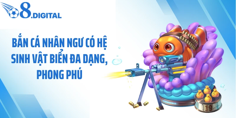 Bắn cá nhân ngư có hệ sinh vật biển đa dạng, phong phú