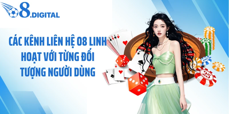 Các kênh liên hệ O8 linh hoạt với từng đối tượng người dùng