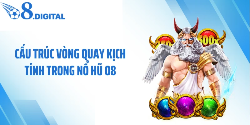 Cấu trúc vòng quay kịch tính trong nổ hũ O8