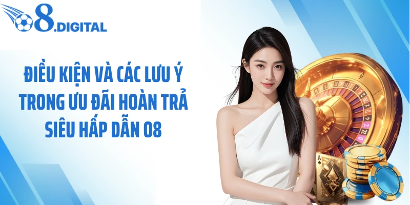 Điều kiện và các lưu ý trong ưu đãi hoàn trả siêu hấp dẫn O8