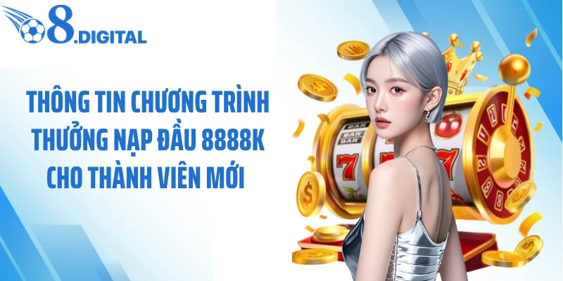Thông tin chương trình thưởng nạp đầu 8888k cho thành viên mới